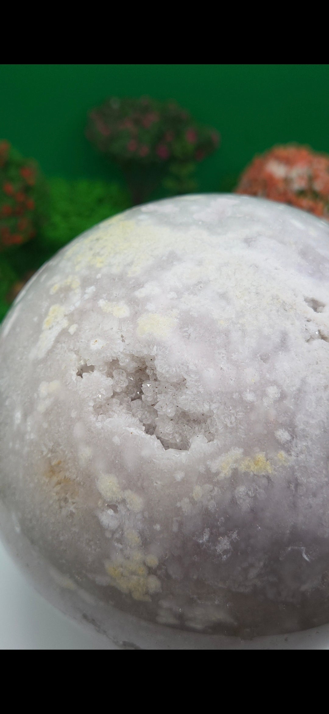 Pink Amethyst Sphere 4" 2.9 lb | Large Garden Orb |Cosmic Orb | Divine Calm & Heart Healing | Tico’s Crystal Garden